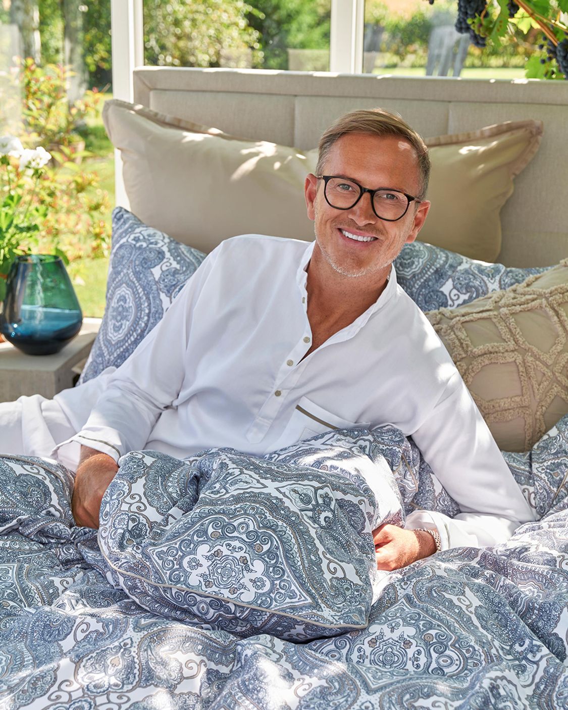 HALVOR BAKKE ST. GEORGE NATTSKJORTE - PURE CASHMERE