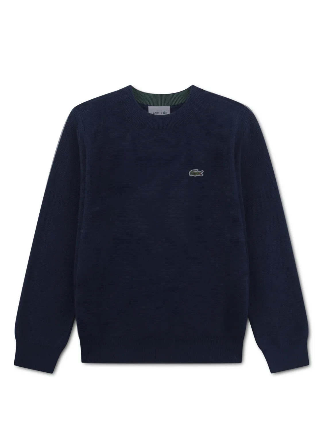 LACOSTE CREW NECK GENSER - MARINEBLÅ