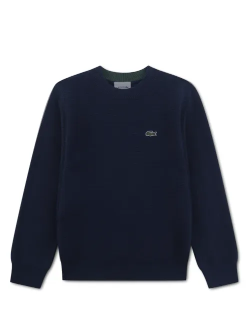 Hovedbilde LACOSTE CREW NECK GENSER - MARINEBLÅ