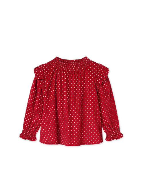 Hovedbilde FLIINK DOLLY DOT BLUSE - RØD