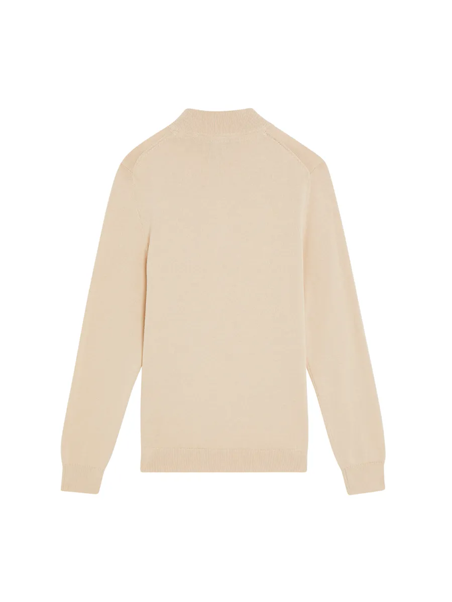 LYLE & SCOTT ZIP GENSER - PUTTY