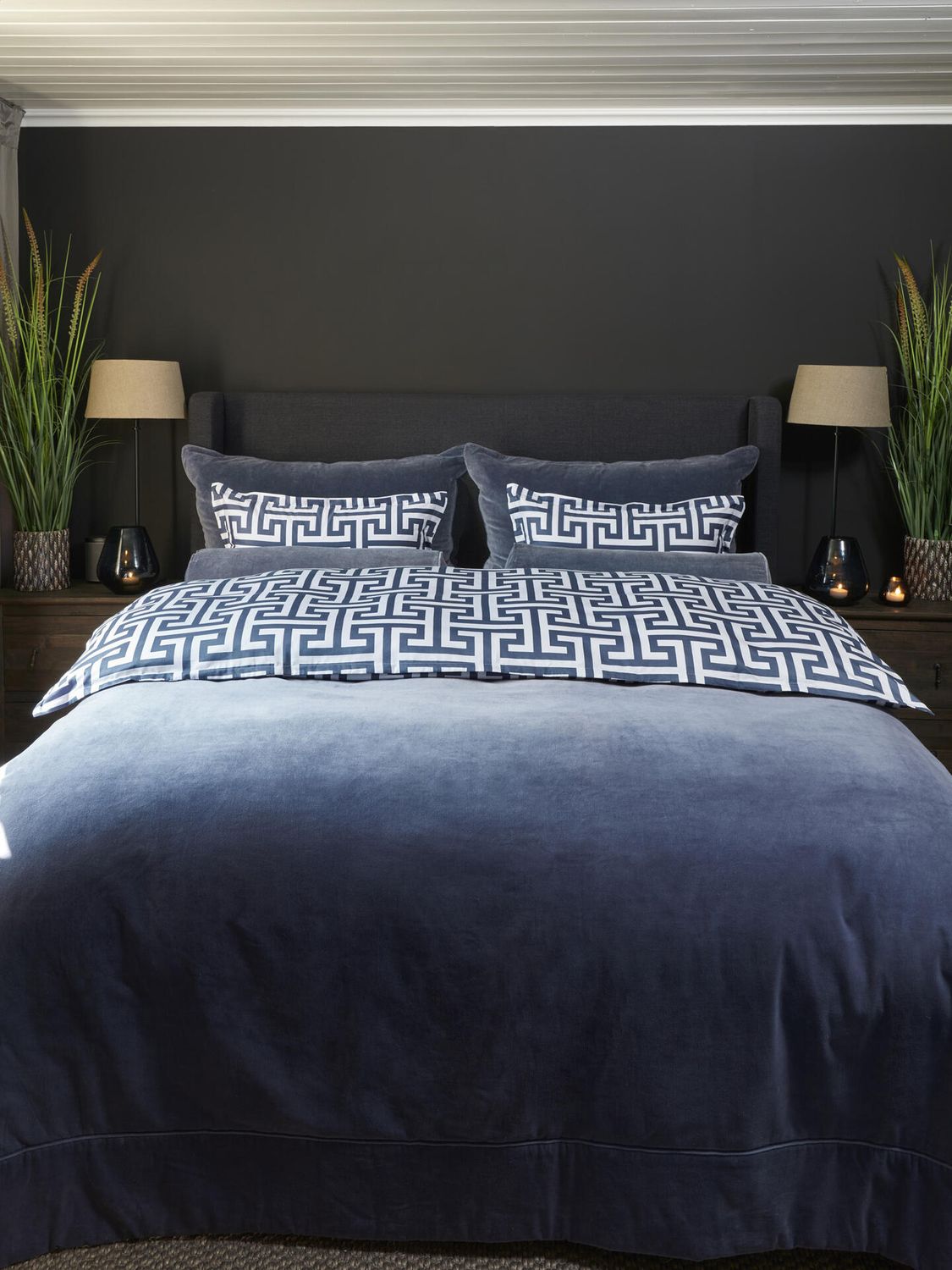 HALVOR BAKKE WELLINGTON SENGETEPPE - VINTAGE INDIGO