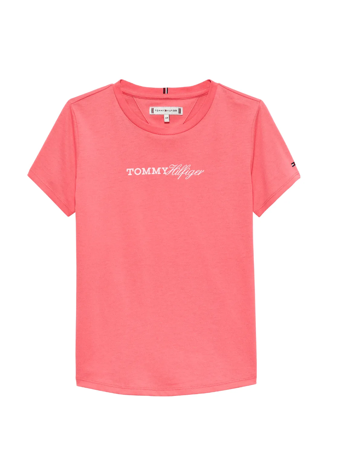 TOMMY HILFIGER SCRIPT T-SKJORTE - TROPICAL BLUSH