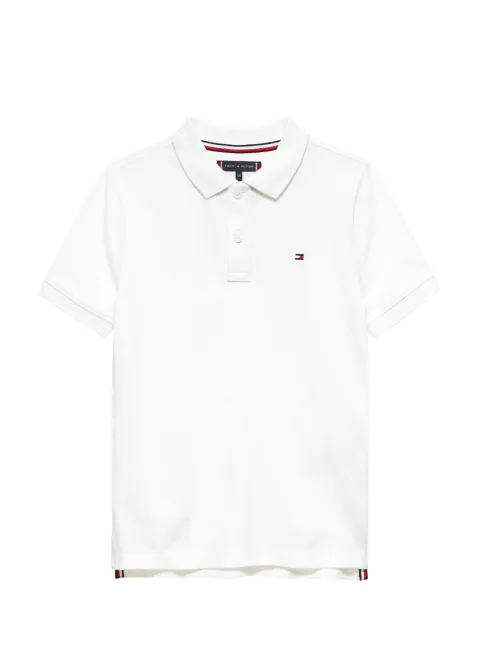 Hovedbilde TOMMY HILFIGER FLAG POLO T-SKJORTE - WHITE
