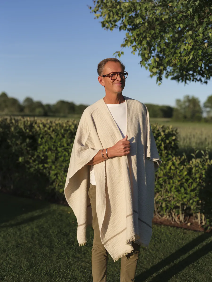 HALVOR BAKKE CHAMONIX PONCHO - PURE CASHMERE