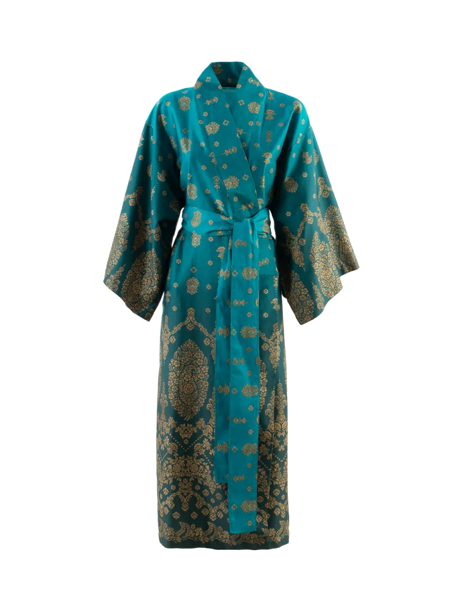 BASSETTI KIMONO GOLD DECOR - V1 GRØNN